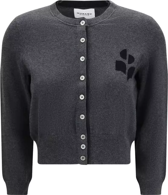 Gray Cotton Cardigan