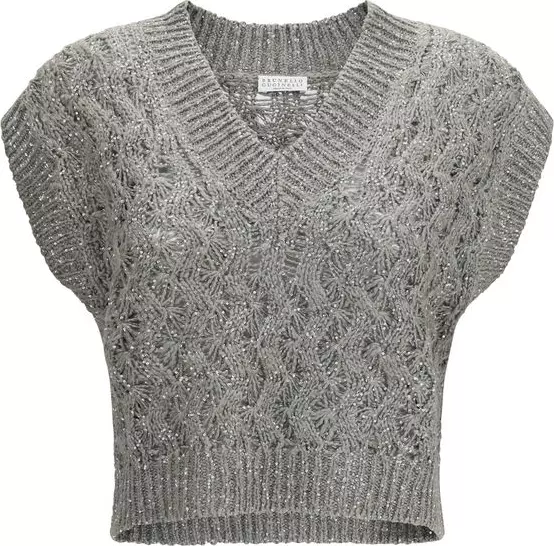 Bicolor Silk Sweatshirt