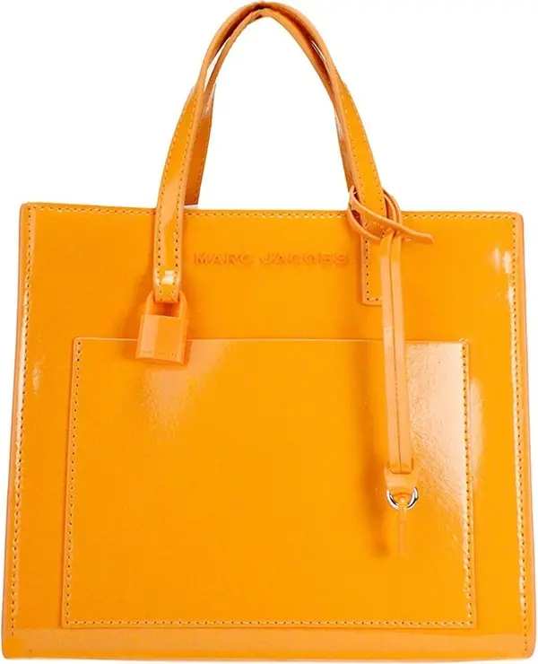 Marc Jacobs Mini Grind Scorched Patent Leather Crossbody Tote Bag Purse