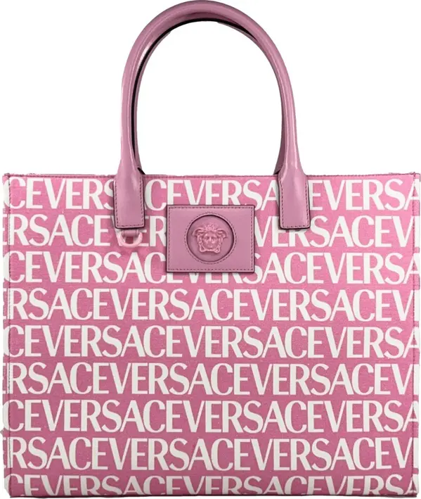 Versace Medusa Large Canvas Large Tote Bag Baby Pink
