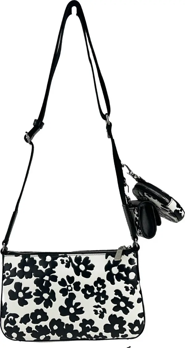 Michael Kors Floral Crossbody Tech Attachment Bag Purse