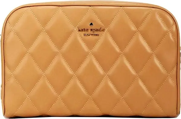 Kate Spade Carey Mini Tiramisu Quilted Smooth Leather Camera Crossbody Bag