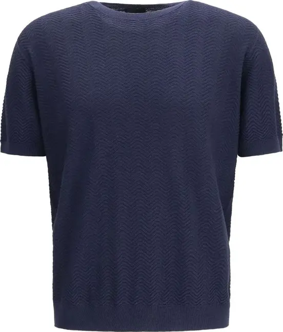 Blue Silk Sweatshirt