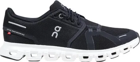 Black And White Recycled Polyester Athletic Sneakers