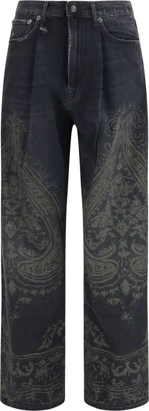 Black Cotton Jeans Denim