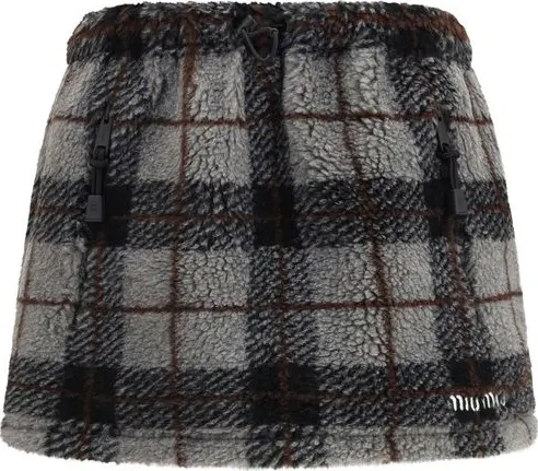 Multicolor Nylon Mini Skirt