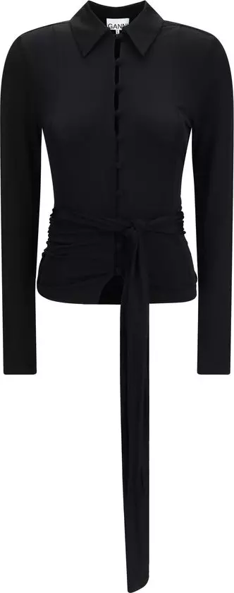 Black Recycled Polyester Shirt