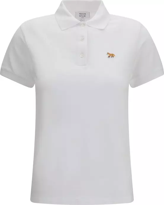 White Cotton Polo Shirt