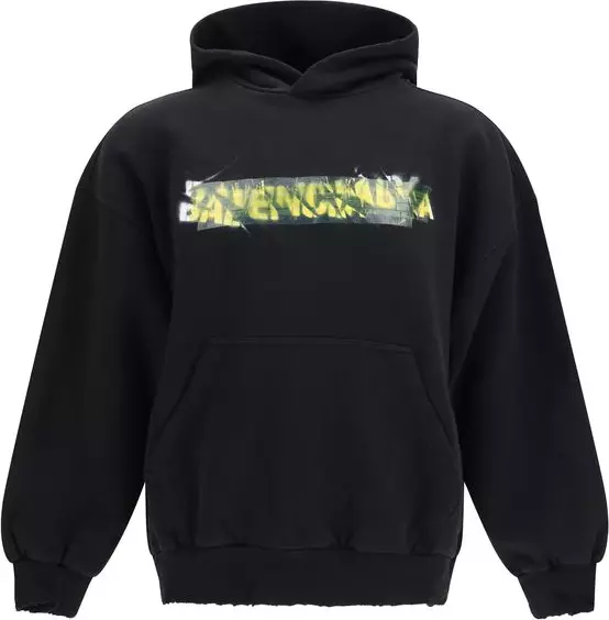 Black Cotton Sweatshirt