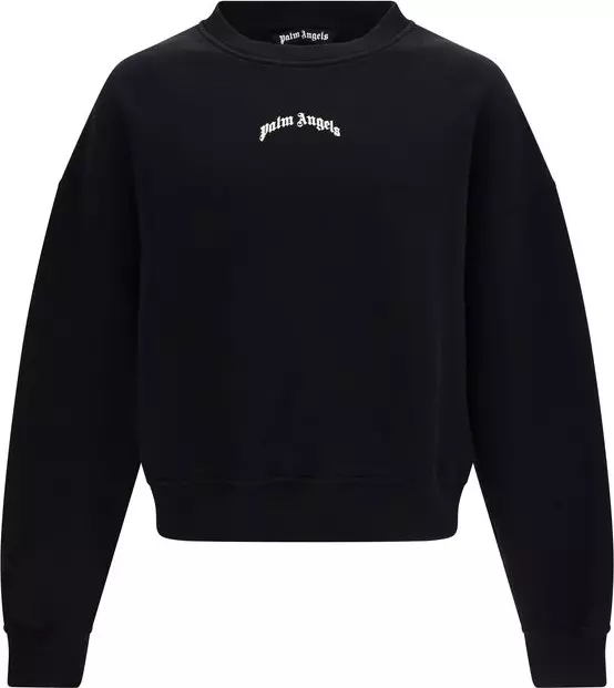 Black Cotton Sweatshirt
