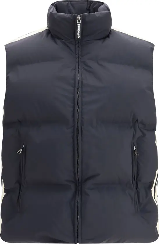 Black Polyamide Sleeveless Jacket