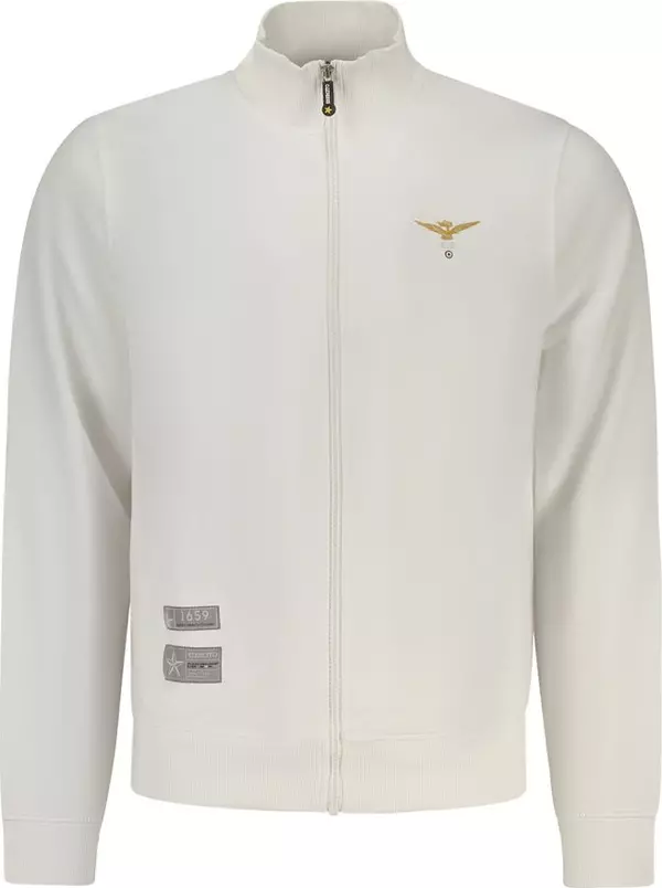 Blue Cotton Men Sweatshirt