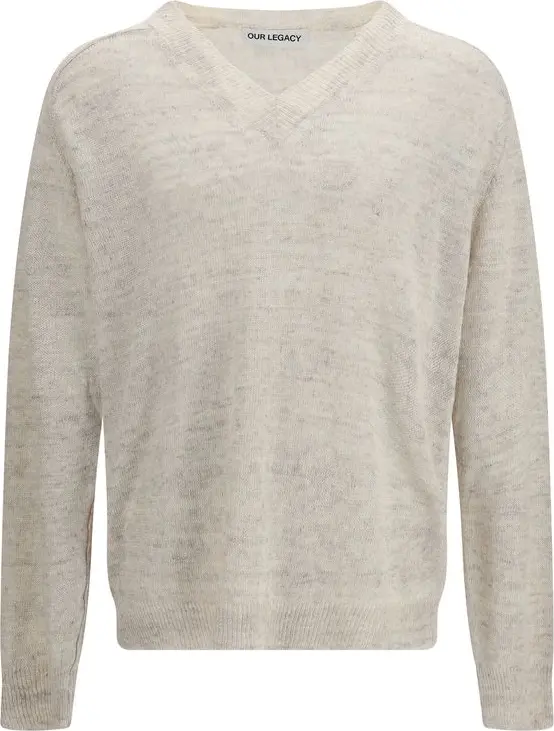 Beige Linen Sweatshirt