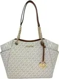 Michael Kors Jet Set Travel Large Logo Tote Vanilla