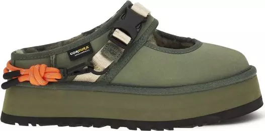 Bicolor Polyester Mules