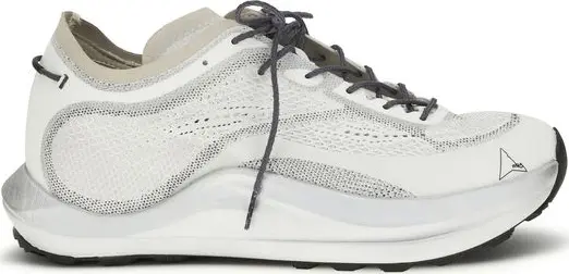 White Fabric Athletic Sneakers