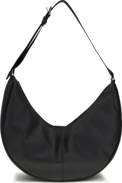 Black Calf Leather Bos Taurus Shoulder Bag