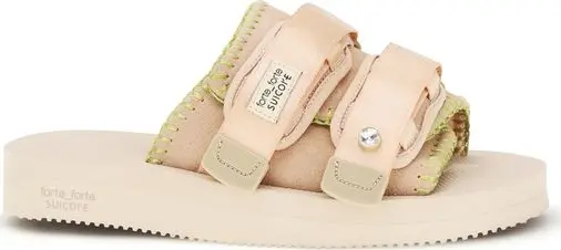 Multicolor Polyester Strap-On Sandals