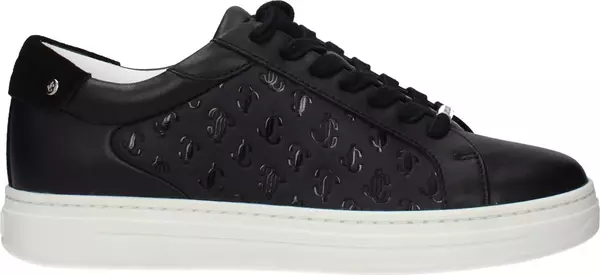 Black Leather Low Top Sneakers