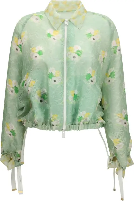 Bicolor Silk Bomber