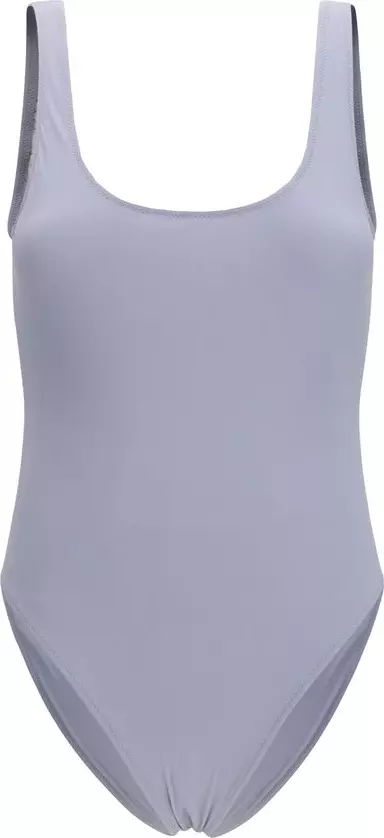 Gray Polyamide One-Piece Swimsuit