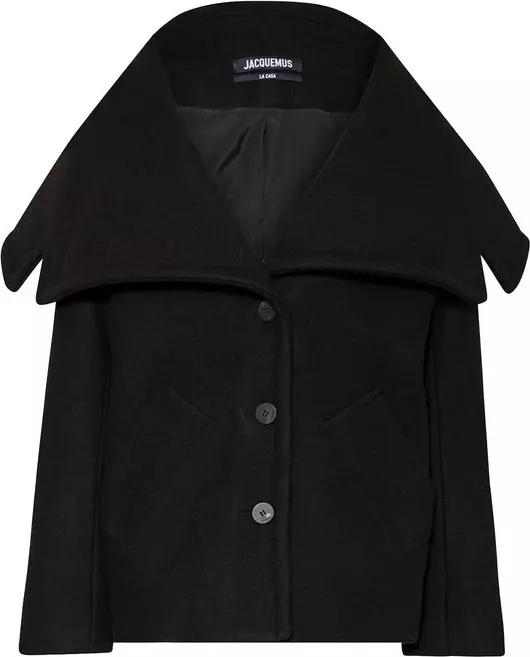 Black Virgin Wool Coat