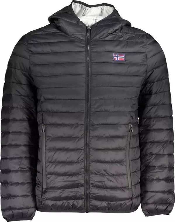 Black Polyamide Men's Jacket