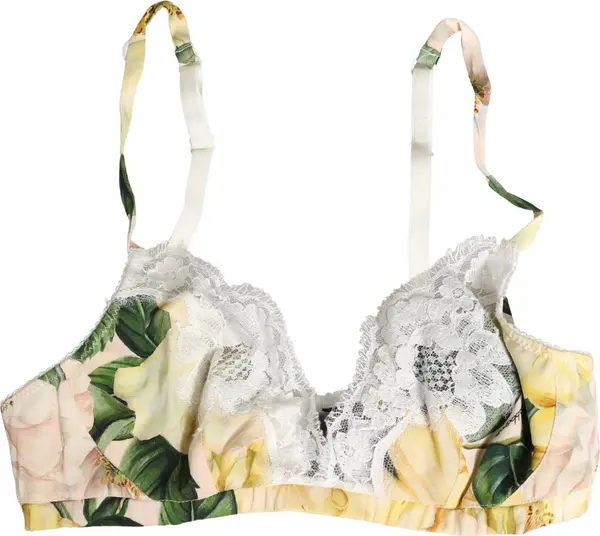 Multicolor Floral Print Soft Cup Bra Underwear