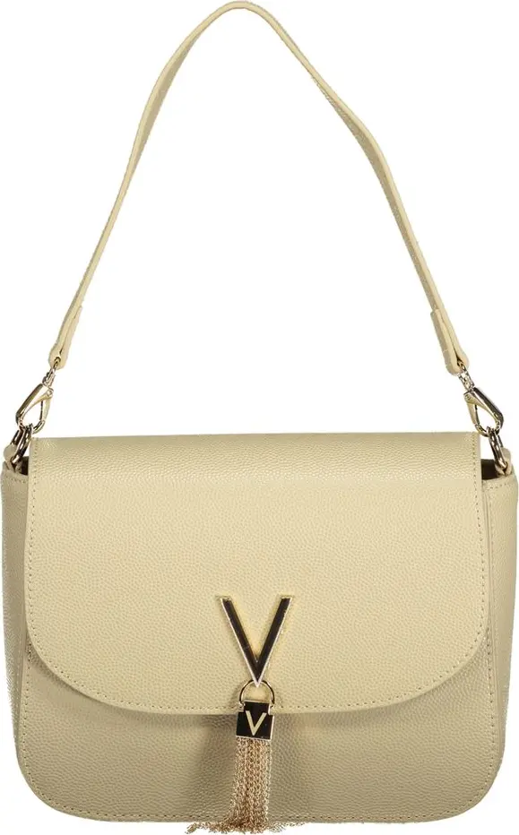 Beige Polyurethane Women's Bag