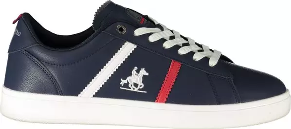 Blue Polyurethane Men's Sneaker