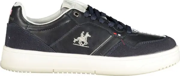 Blue Polyester Men's Sneaker
