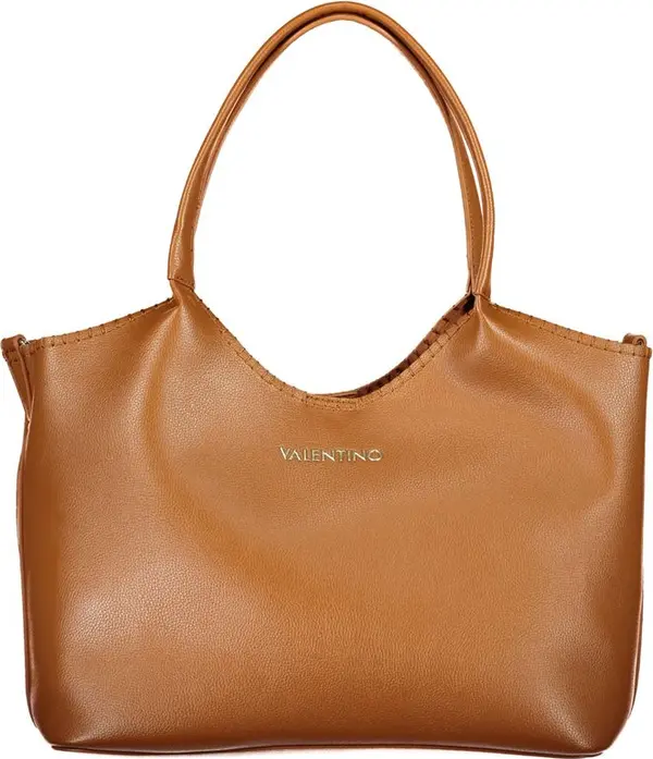Brown Polyurethane Women's Bag