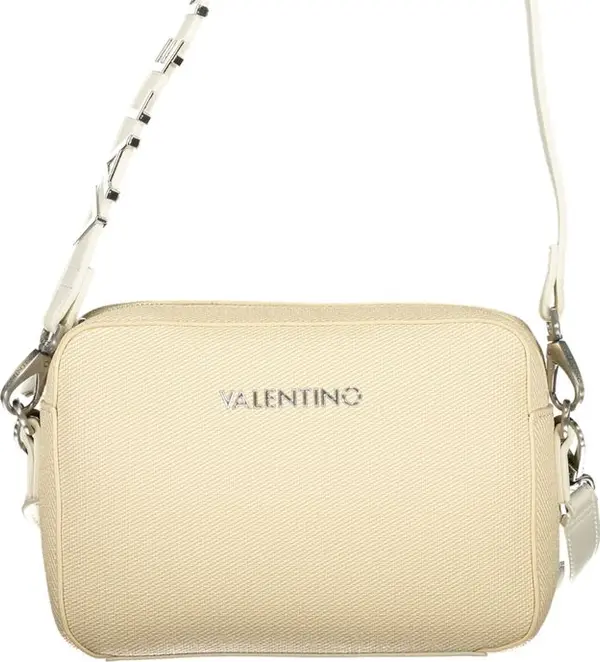 Beige Polyurethane Women's Bag