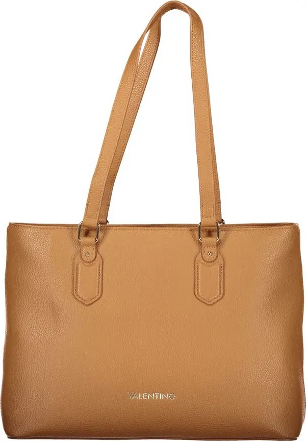 Brown Polyurethane Women's Bag