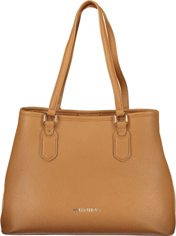 Brown Polyurethane Women's Bag