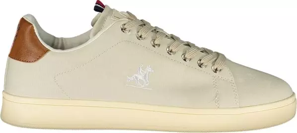 Beige Polyurethane Men Sneaker