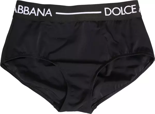 Black Logo Waistband Coulotte Panty Underwear