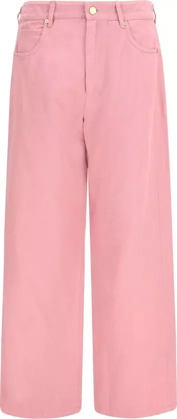 Multicolor Cotton Casual Pants