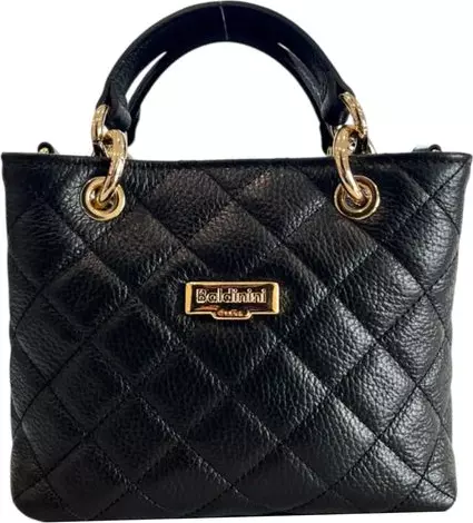 Black Leather Women Handbag