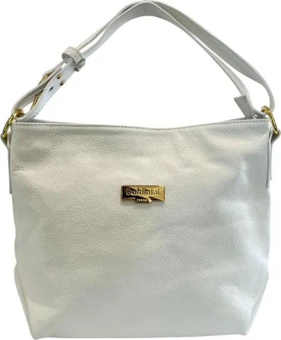 White Cowhide Clutch Bag