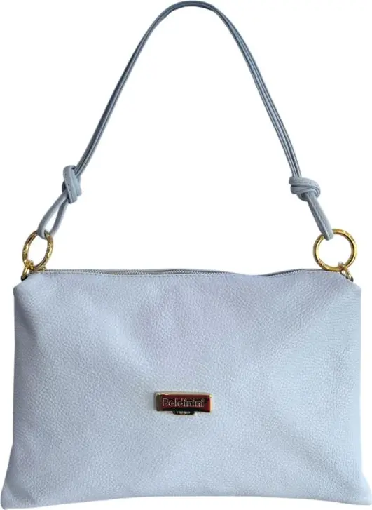 Blue Leather Women Bag