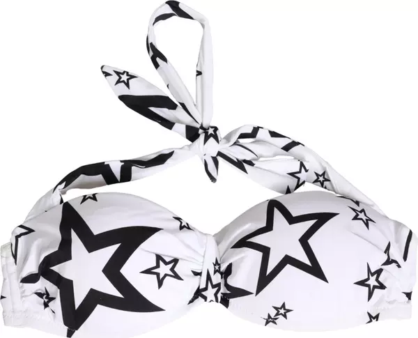 White Millennials Star Padded Bandeau Underwear
