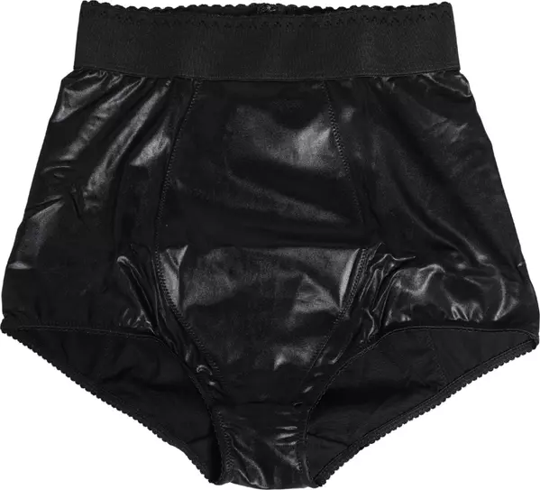 Black High Waisted Slip Girdle Panty Underwear