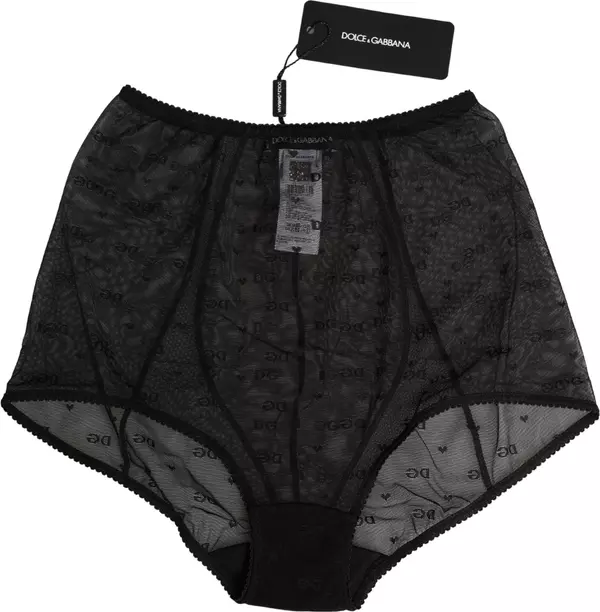 Black Nylon Stretch Slip Girdle Panty Underwear