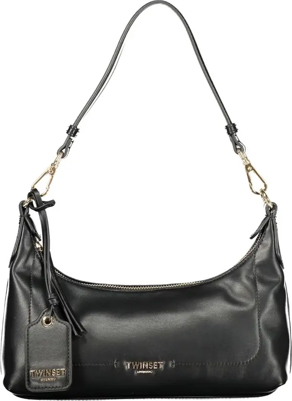 Black Polyurethane Women's Bag