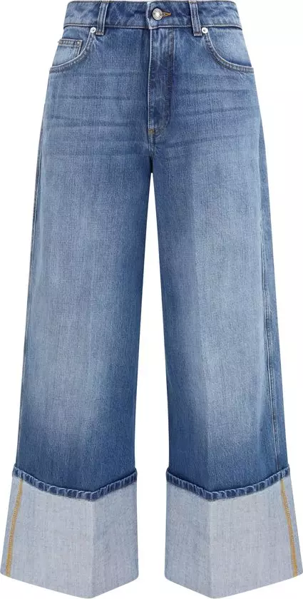 Blue Cotton Jeans Denim