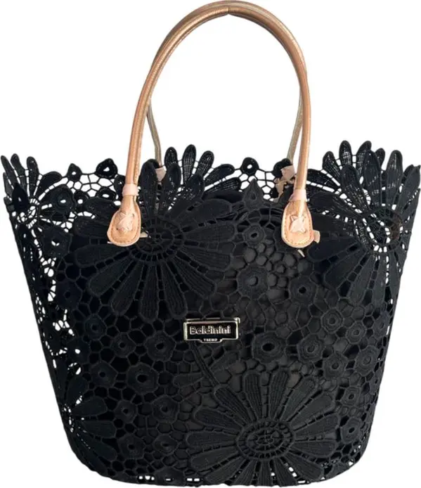 Black PU Women Handbag