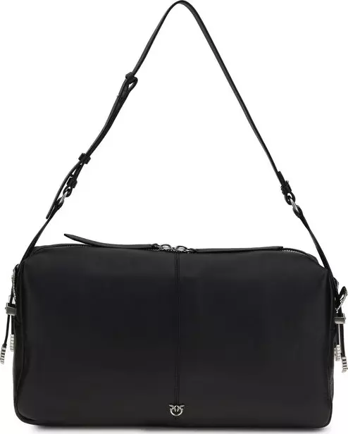 Black Calf Leather Bos Taurus Shoulder Bag