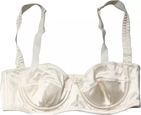 Off White Semi-Pad Underwire Balconette Bra Underwear