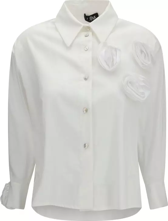 White Cotton Pattern Shirt
